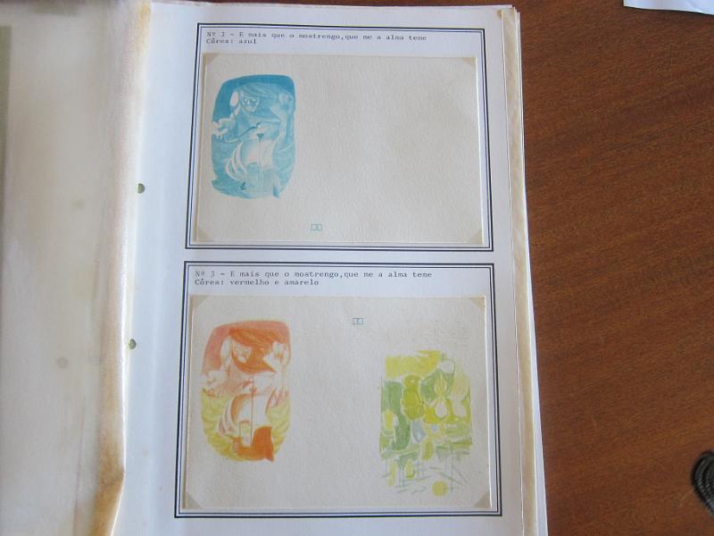 0022 (19).JPG -     Lote:    22      Inteiros Postais      Lotes Especiais       Descrição:      Portugal    1960 &mdash; 5.º Centenário da Morte do Infante D. Henrique. OM146, tipos A, B. C e D. Estudo especializado com 44 provas progressivas e de cor de toda a emissão. Único conjunto conhecido.         PRV       Valor Base:     &euro; 500,00     Valor Venda:     Retirado     